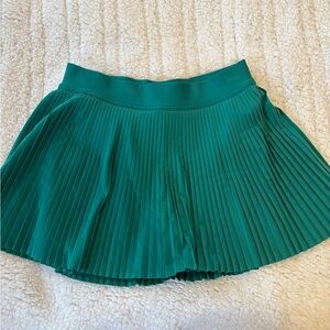 Lululemon “Cascadia Green” Varsity high-rise Pleated tennis skirt